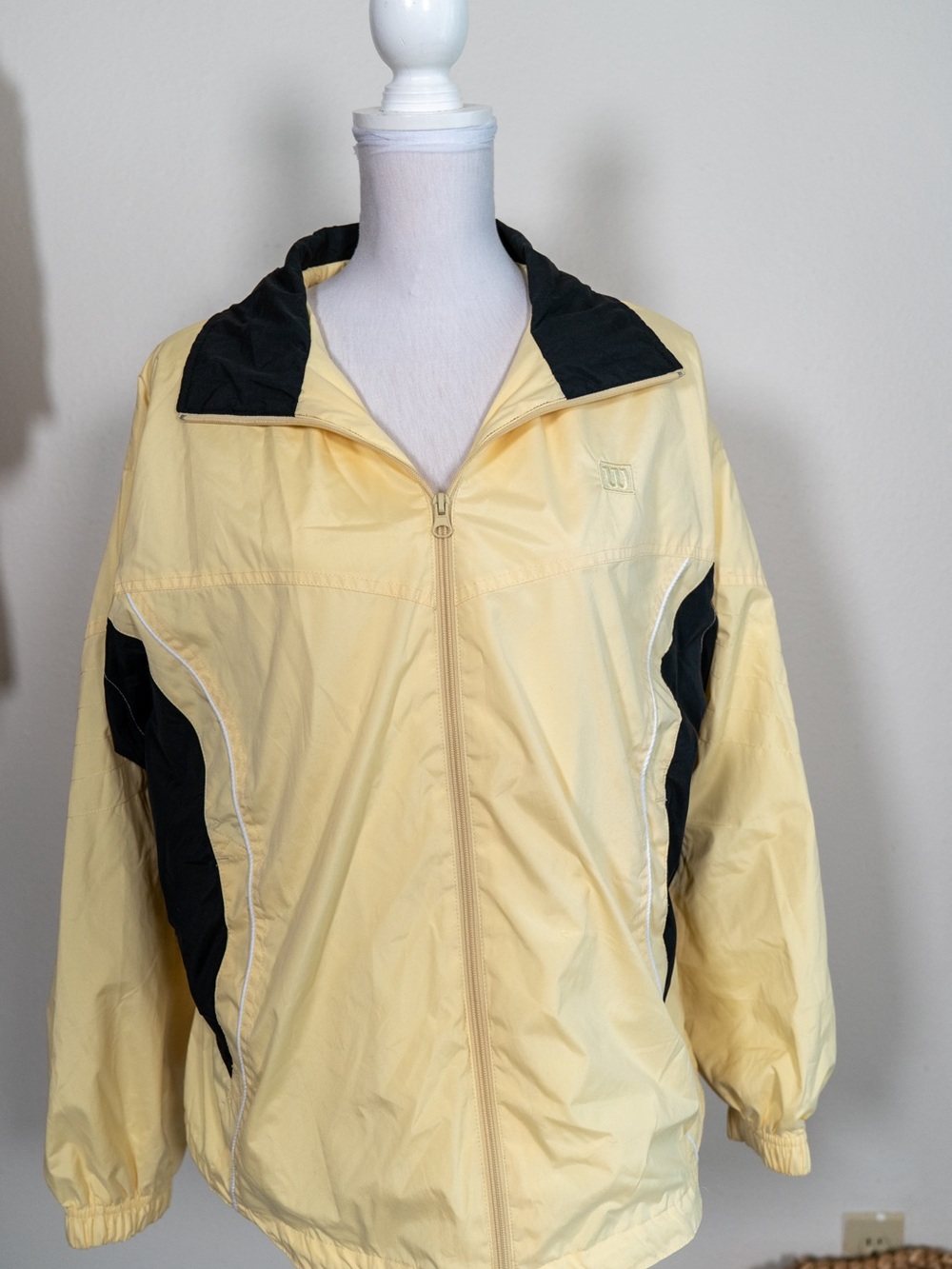 Wilson Yellow and Black Men’s Lightweight Windbreaker Jacket
